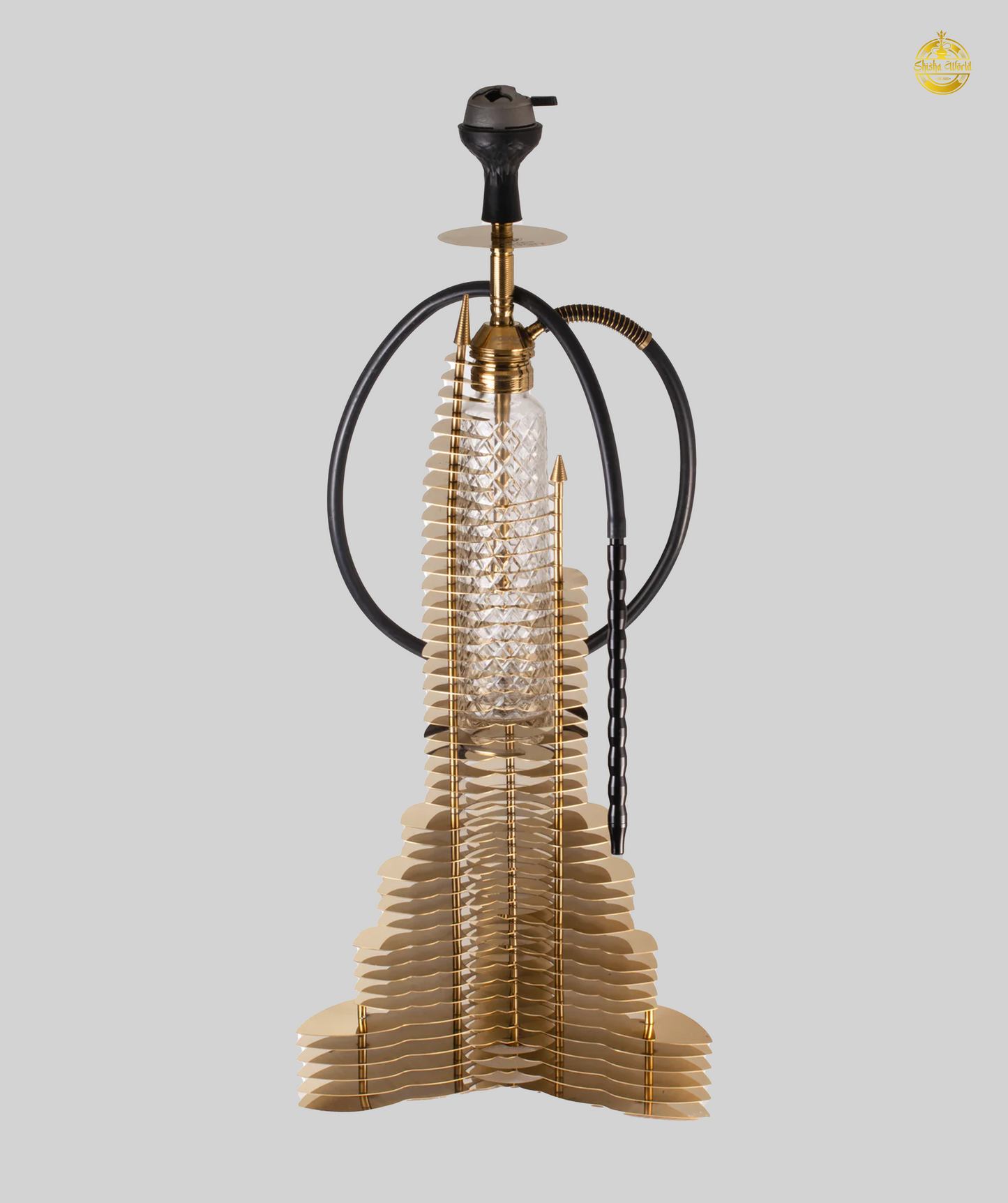 VG Burj Khalifa Hookah with Bag - Golden