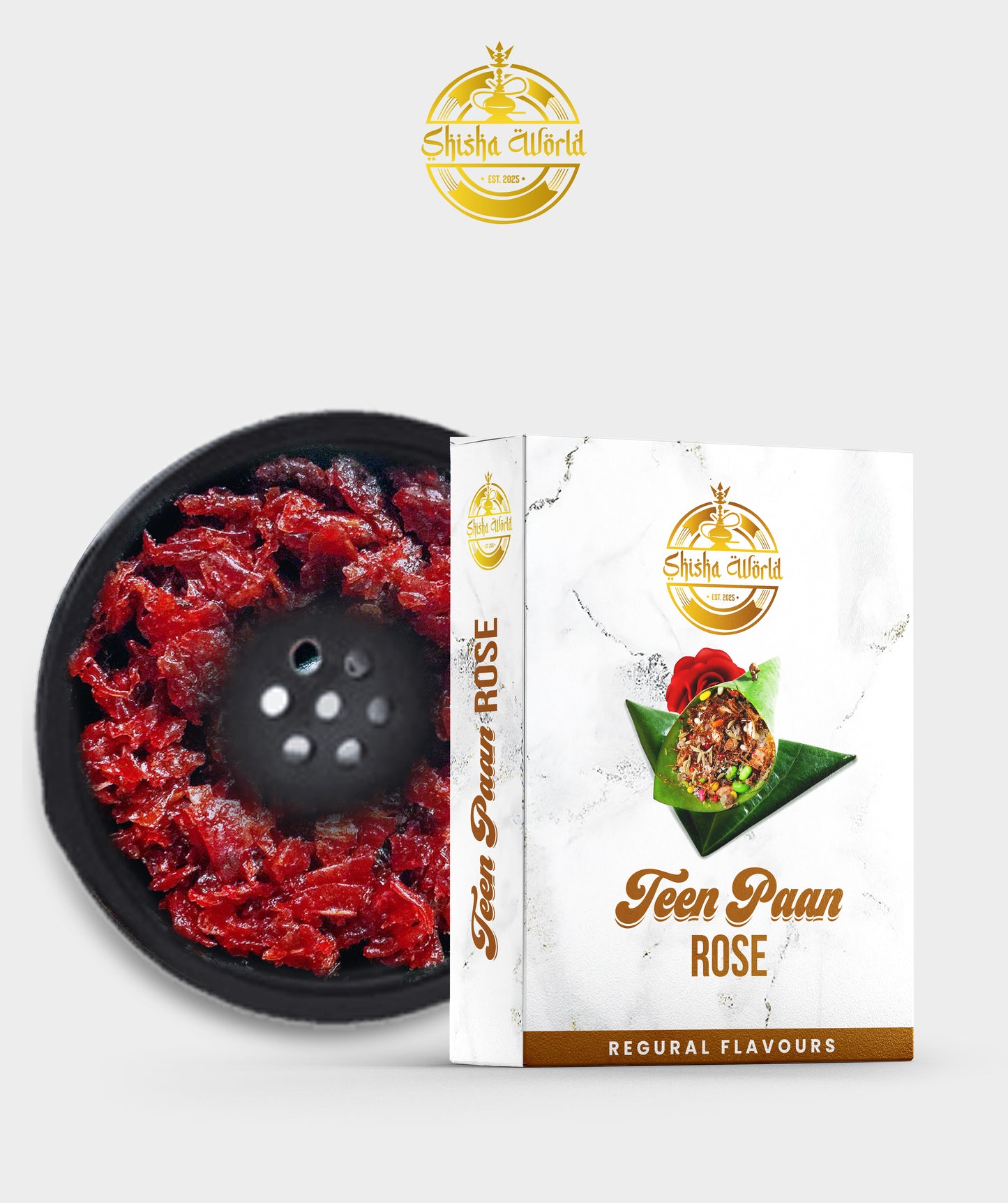 SW Silicon Chillam With Teen Paan Rose